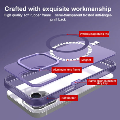 For iPhone 14 Pro MagSafe Frosted Translucent Mist Phone Case(White) - iPhone 14 Pro Cases by buy2fix | Online Shopping UK | buy2fix
