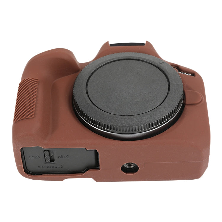 For Canon EOS R50 Soft Silicone Protective Case(Coffee) - Protective Case by buy2fix | Online Shopping UK | buy2fix