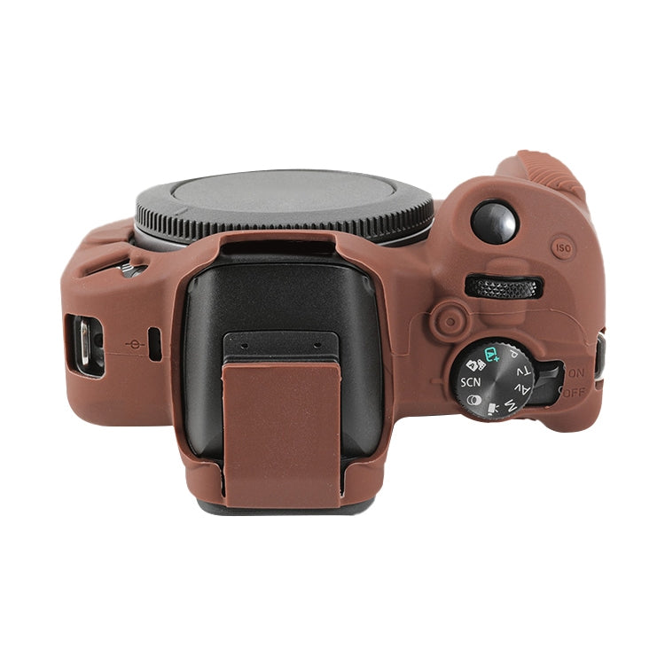 For Canon EOS R50 Soft Silicone Protective Case(Coffee) - Protective Case by buy2fix | Online Shopping UK | buy2fix