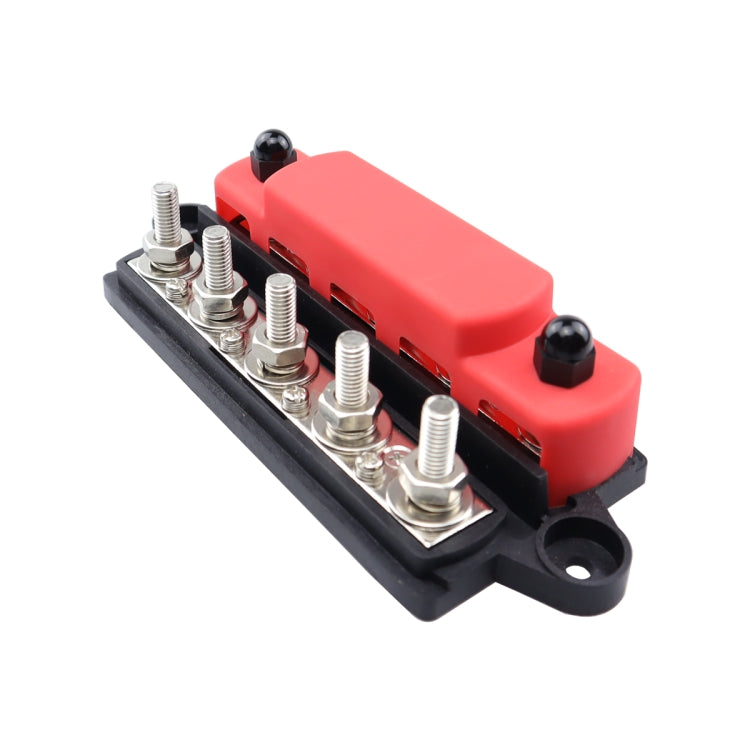 CP-4135 RV / Yacht M10 5-stud Double Row Busbar(Red Black) - Fuse by buy2fix | Online Shopping UK | buy2fix