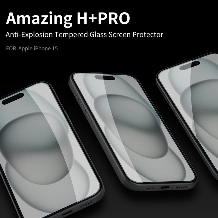 For iPhone 15 Pro Max NILLKIN H+Pro 0.2mm 9H Explosion-proof Tempered Glass Film - iPhone 15 Pro Max Tempered Glass by NILLKIN | Online Shopping UK | buy2fix