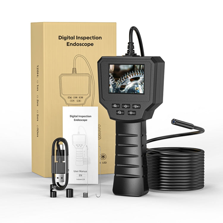 128AV 8mm Lenses Industrial Pipeline Endoscope with 2.4 inch Screen, Spec:5m Tube -  by buy2fix | Online Shopping UK | buy2fix
