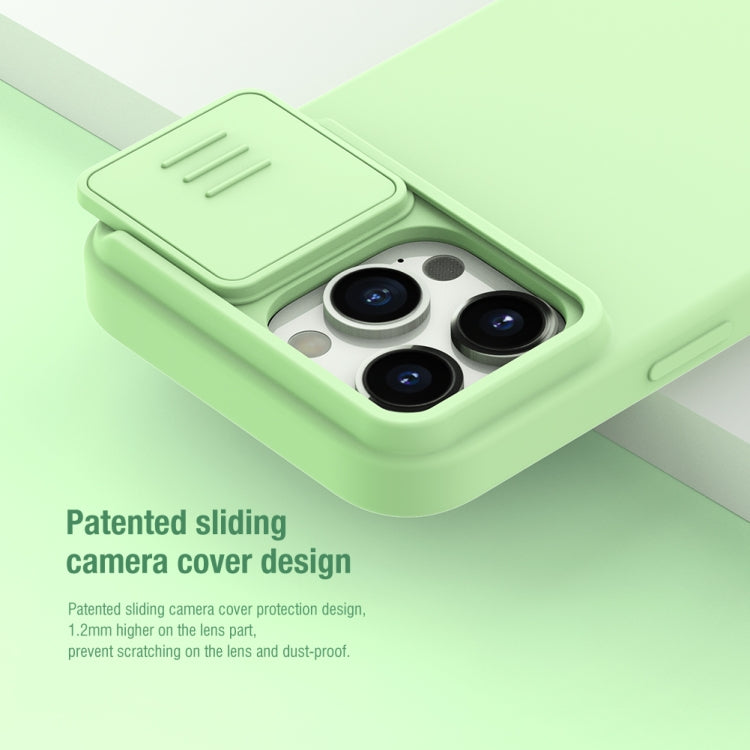 For iPhone 15 Pro Max NILLKIN CamShield MagSafe Liquid Silicone Phone Case(Dark Green) - iPhone 15 Pro Max Cases by NILLKIN | Online Shopping UK | buy2fix