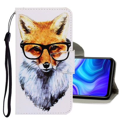 For Xiaomi Redmi 9A 3D Colored Drawing Horizontal Flip PU Leather Case with Holder & Card Slots & Wallet(Fox) - Xiaomi Cases by buy2fix | Online Shopping UK | buy2fix