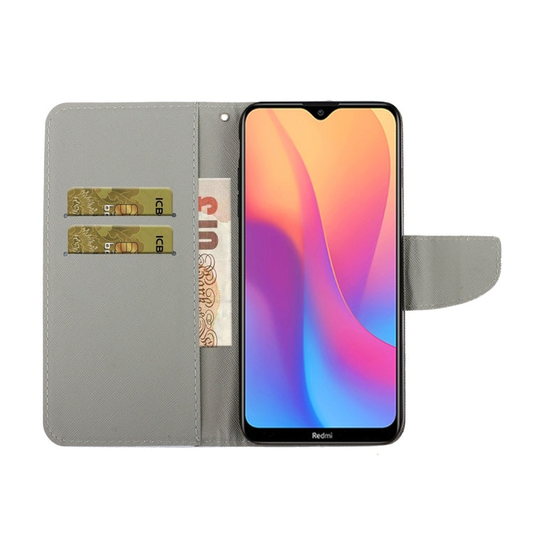 For Xiaomi Redmi 9A 3D Colored Drawing Horizontal Flip PU Leather Case with Holder & Card Slots & Wallet(Blue Coconut Grove) - Xiaomi Cases by buy2fix | Online Shopping UK | buy2fix