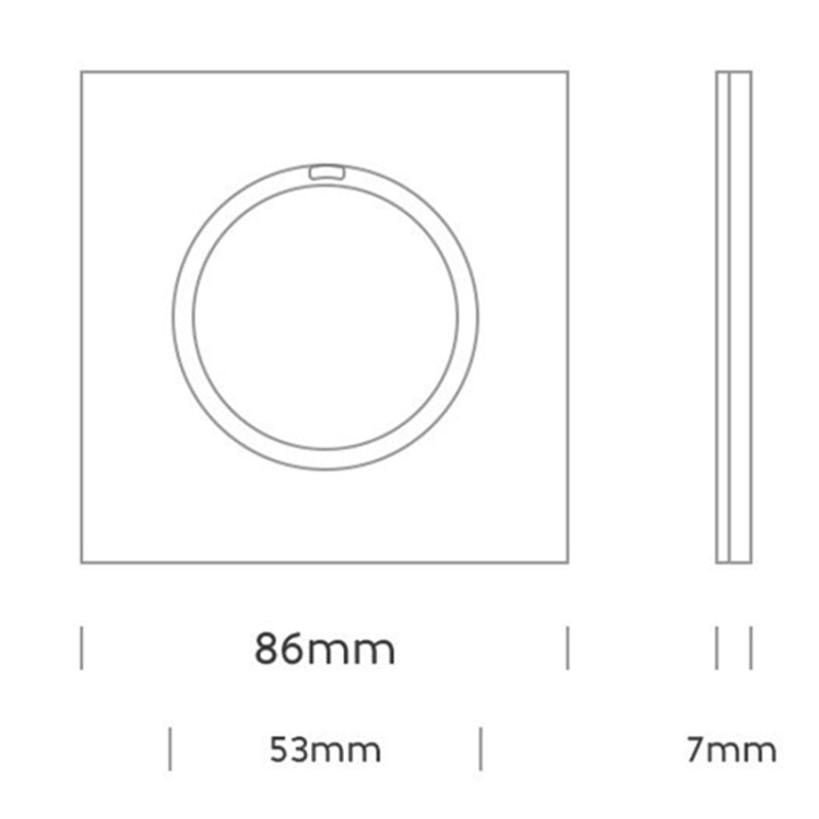 86mm Round LED Tempered Glass Switch Panel, Gold Round Glass, Style:One Billing Control - Switch by buy2fix | Online Shopping UK | buy2fix