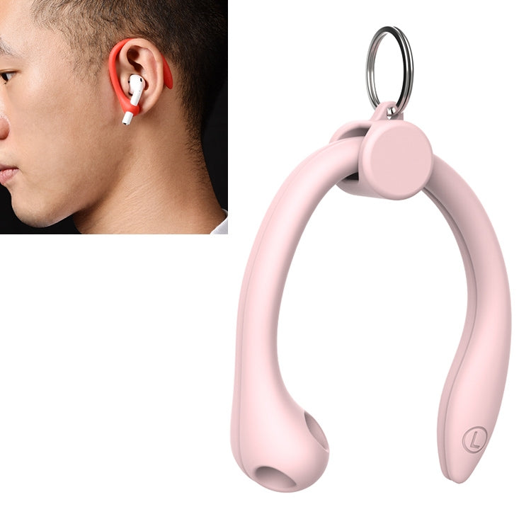 For AirPods 1 / 2 / AirPods Pro / Huawei FreeBuds 3 Wireless Earphones Silicone Anti-lost Lanyard Ear Hook(Pink) - Apple Accessories by buy2fix | Online Shopping UK | buy2fix