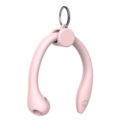 For AirPods 1 / 2 / AirPods Pro / Huawei FreeBuds 3 Wireless Earphones Silicone Anti-lost Lanyard Ear Hook(Pink) - Apple Accessories by buy2fix | Online Shopping UK | buy2fix