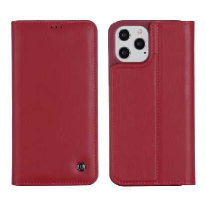 For iPhone 12 mini GEBEI PU+TPU Horizontal Flip Protective Case with Holder & Card Slots (Red) - iPhone 12 mini Cases by GEBEI | Online Shopping UK | buy2fix