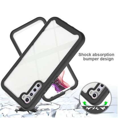 For Motorola Moto One Fusion Plus Starry Sky Solid Color Series Shockproof PC + TPU Protective Case(Black) - Mobile Accessories by buy2fix | Online Shopping UK | buy2fix