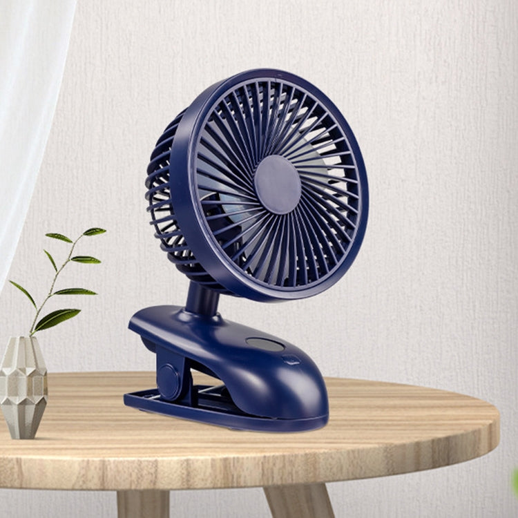 F601 Multifunctional Clip-on Electric Fan with LED Display (Blue) - Consumer Electronics by buy2fix | Online Shopping UK | buy2fix