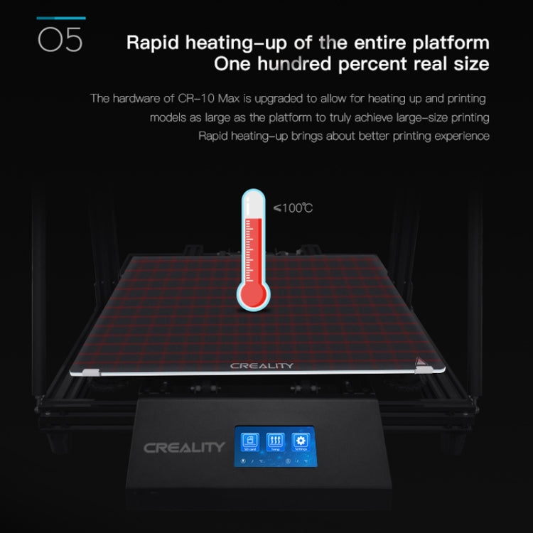 CREALITY CR-10 Max 750W Automatic Leveling Golden Triangle DIY 3D Printer, Print Size : 45 x 45 x 47cm, UK Plug - 3D Printer by Creality | Online Shopping UK | buy2fix