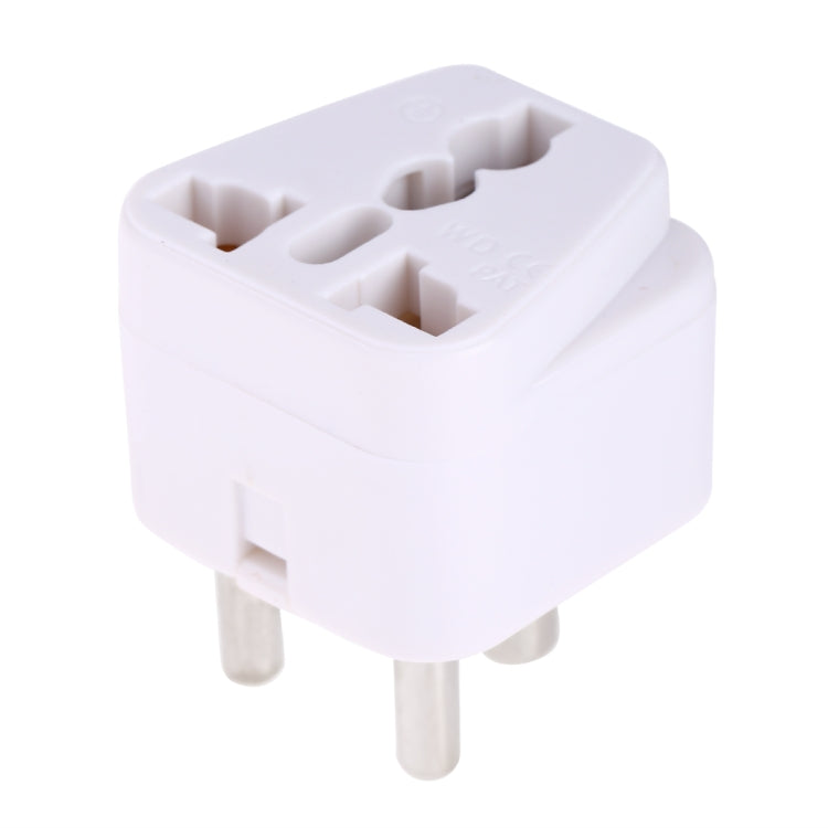 Portable Universal Socket to (Small) South Africa Plug Power Adapter Travel Charger (White) - Consumer Electronics by buy2fix | Online Shopping UK | buy2fix