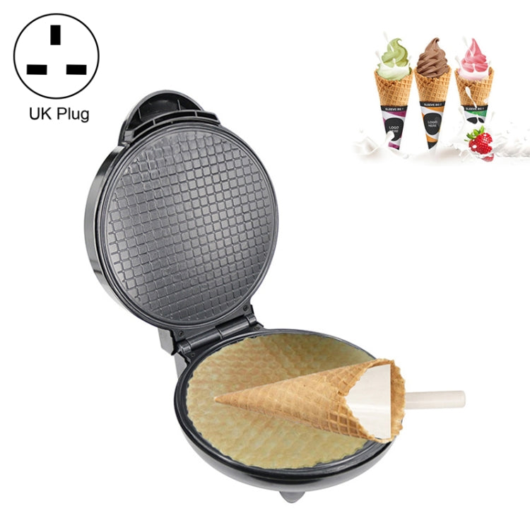 Electric Egg Roll Maker DIY Ice Cream Cone Machine Crispy Omelet Machine Pancake Machine, UK Plug - Home & Garden by buy2fix | Online Shopping UK | buy2fix