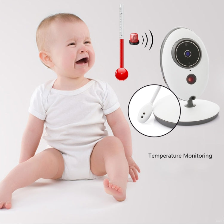 VB605 2.4 inch LCD 2.4GHz Wireless Surveillance Camera Baby Monitor, Support Two Way Talk Back, Night Vision(White) - Security by buy2fix | Online Shopping UK | buy2fix