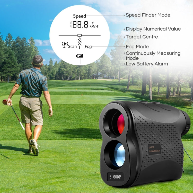 5-600P Handheld Golf Laser Distance Measuring Instrument Telescope Range Finder Distance Measurer, 600m - Outdoor & Sports by buy2fix | Online Shopping UK | buy2fix