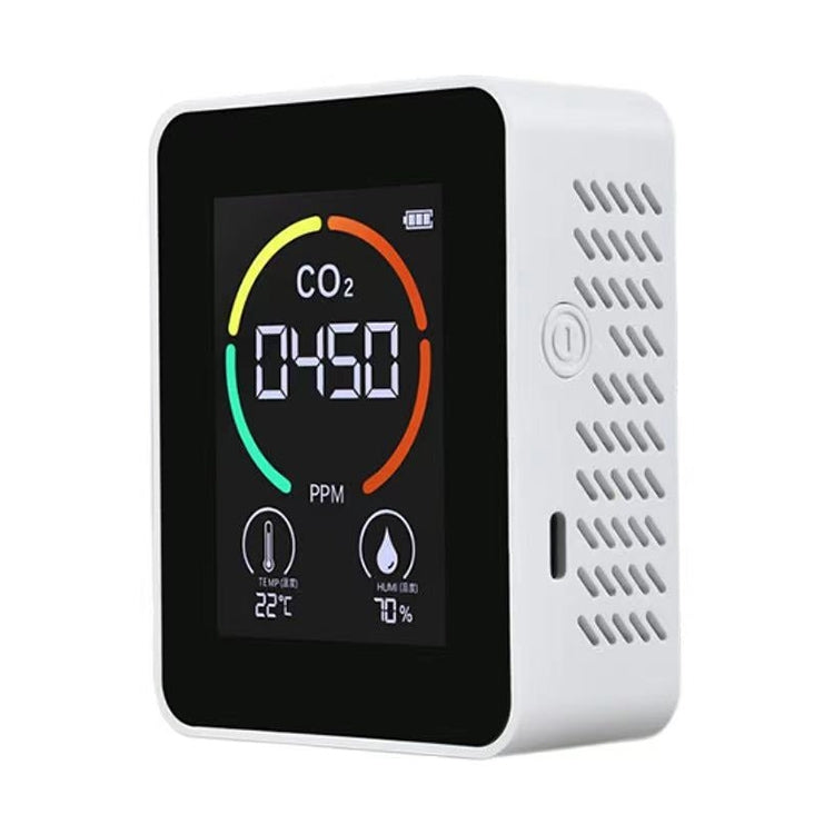XY-T01 3 in 1 Temperature Humidity and CO2 Display Air Quality Detector, Infrared Sensor(White) - Consumer Electronics by buy2fix | Online Shopping UK | buy2fix