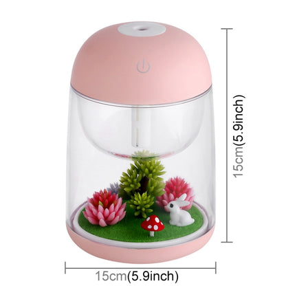 Imycoo WT602 2W Portable Mini Micro Landscape Design USB Charge Aromatherapy Air Humidifier with LED Colorful Light, Water Tank Capacity: 180ml, DC 5V(Pink) - Home & Garden by buy2fix | Online Shopping UK | buy2fix