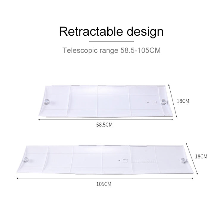 Air Conditioning Wind Deflector Shroud Bedroom Wall-Mounted Baby Universal Anti-Straight Blowing Air Conditioning Windshield(White) - Home & Garden by buy2fix | Online Shopping UK | buy2fix