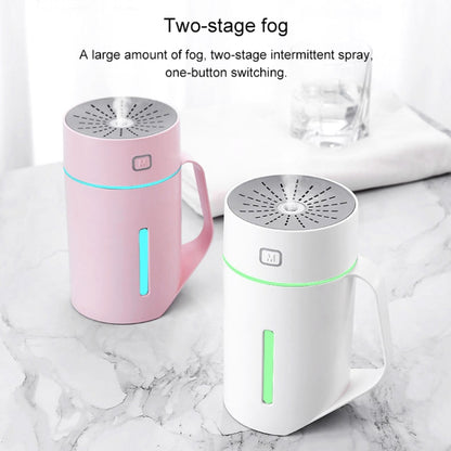 ML-S2 Water Cup Shape Intelligent Mute LED Night Light Atomized Humidifier Air humidification Machine(Pink) - Home & Garden by buy2fix | Online Shopping UK | buy2fix