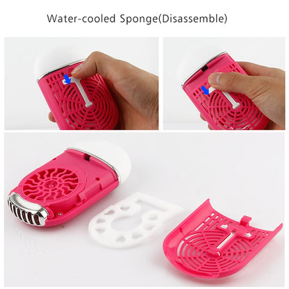 Portable Mini USB Charging Air Conditioner Refrigerating Handheld Small Fan (Magenta) - Consumer Electronics by buy2fix | Online Shopping UK | buy2fix