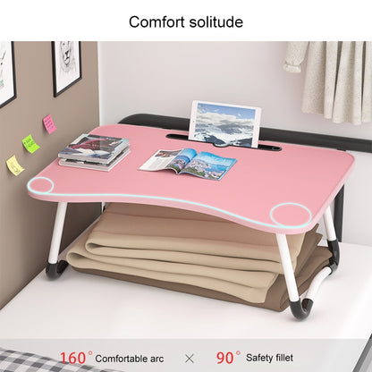 W-shaped Non-slip Legs Pattern Adjustable Folding Portable Laptop Desk with Card Slot (Cloud) - Computer & Networking by buy2fix | Online Shopping UK | buy2fix