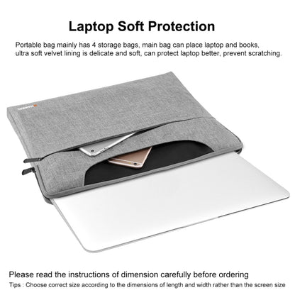 HAWEEL 15.6inch Laptop Handbag, For Macbook, Samsung, Lenovo, Sony, DELL Alienware, CHUWI, ASUS, HP, 15.6 inch and Below Laptops(Grey) - 13.3 inch by HAWEEL | Online Shopping UK | buy2fix