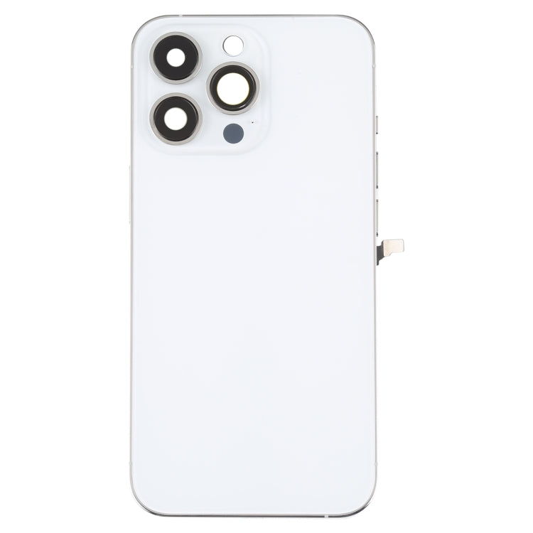 For iPhone 13 Pro Battery Back Cover with Side Keys & Card Tray & Power + Volume Flex Cable & Wireless Charging Module(White) - Repair & Spare Parts by buy2fix | Online Shopping UK | buy2fix