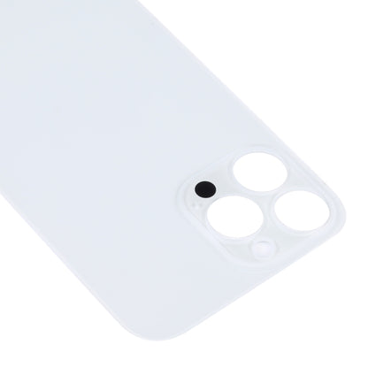 Easy Replacement Big Camera Hole Glass Back Battery Cover for iPhone 14 Pro Max(White) - Repair & Spare Parts by buy2fix | Online Shopping UK | buy2fix