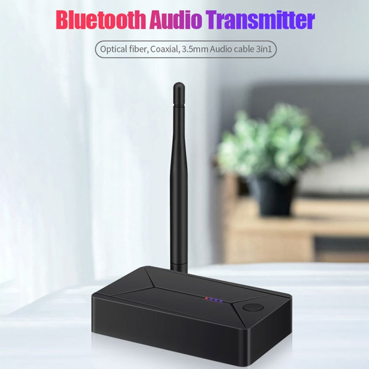 TX13 3 in 1 Portable Bluetooth 5.0 Digital Optical Coaxial Audio Transmitter with 3.5mm Jack for Bluetooth Speaker / Headset - Apple Accessories by buy2fix | Online Shopping UK | buy2fix