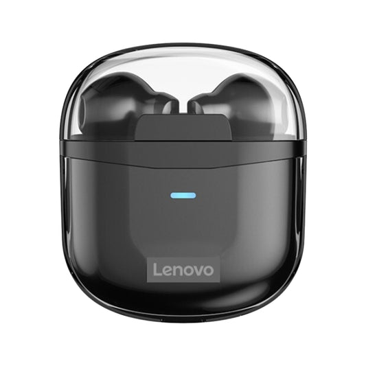 Original Lenovo XT96 Noise Reduction Semi-in-ear Bluetooth Earphone with Transparent Jelly Charging Box (Black) - Bluetooth Earphone by Lenovo | Online Shopping UK | buy2fix
