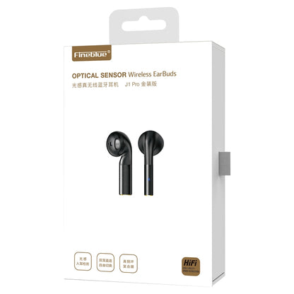 Fineblue J1 Pro Bluetooth 5.0 TWS Wireless Bluetooth Earphone(Black) - TWS Earphone by Fineblue | Online Shopping UK | buy2fix