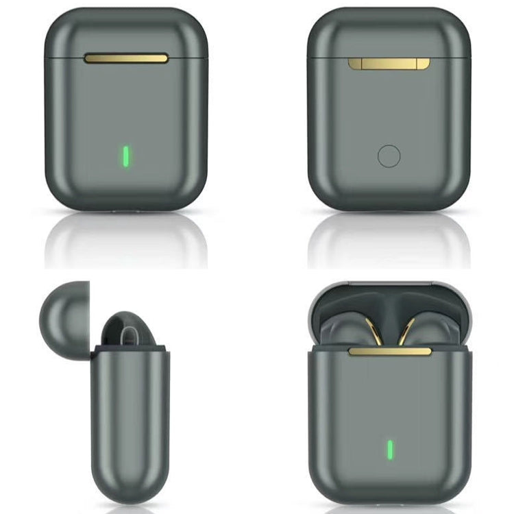 J18 Bluetooth 5.0 TWS Wireless Binaural Bluetooth Earphone with Charging Box(Green) - TWS Earphone by buy2fix | Online Shopping UK | buy2fix