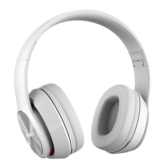 L350 Foldable Wireless Sports Stereo Bluetooth Headset, Supports IOS Power Display & HD Calling & FM & TF Card & 3.5mm AUX (White) - Headset & Headphone by buy2fix | Online Shopping UK | buy2fix