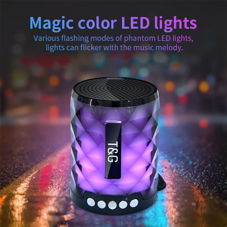 T&G TG155 Bluetooth 4.2 Mini Portable Wireless Bluetooth Speaker with Colorful Lights(Black) - Mini Speaker by T&G | Online Shopping UK | buy2fix