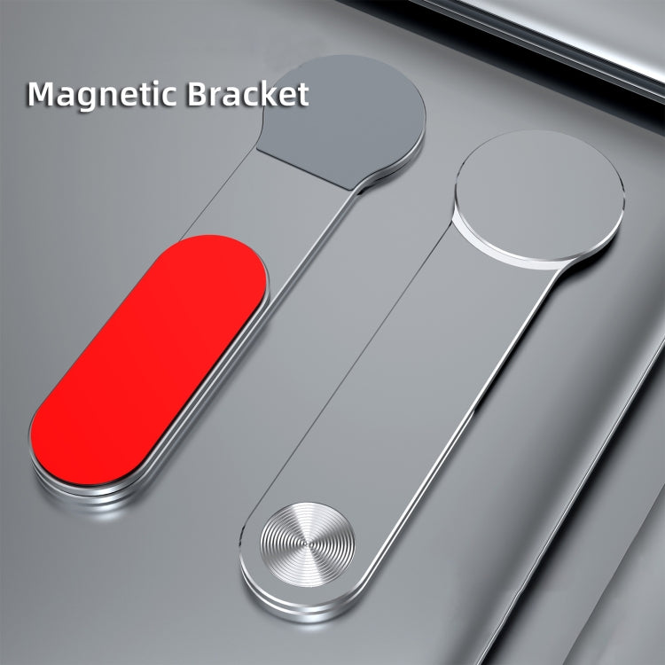 T617 Multi-function Laptop Folding Magnetic Expanded Metal Bracket (Grey) - Hand-Sticking Bracket by buy2fix | Online Shopping UK | buy2fix