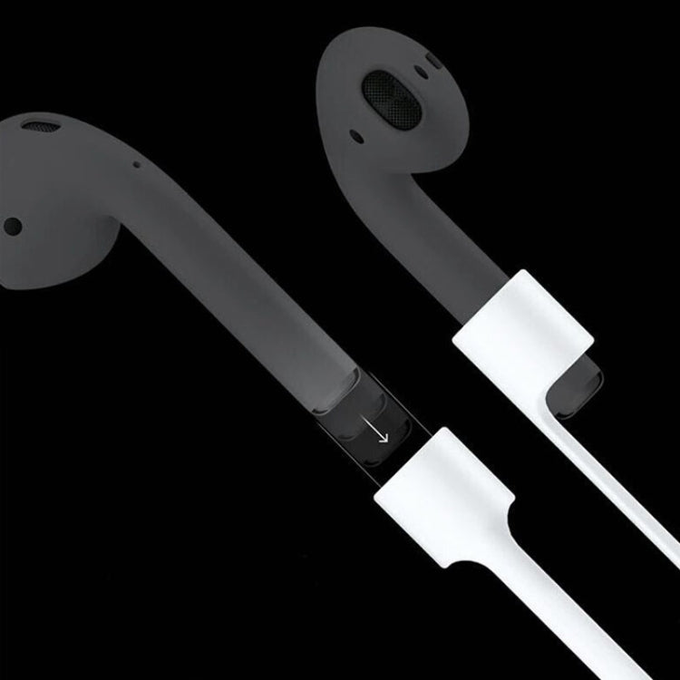 Wireless Bluetooth Earphone Anti-lost Strap Silicone Unisex Headphones Anti-lost Line for Apple AirPods 1/2, Cable Length: 60cm(Black) - Apple Accessories by buy2fix | Online Shopping UK | buy2fix