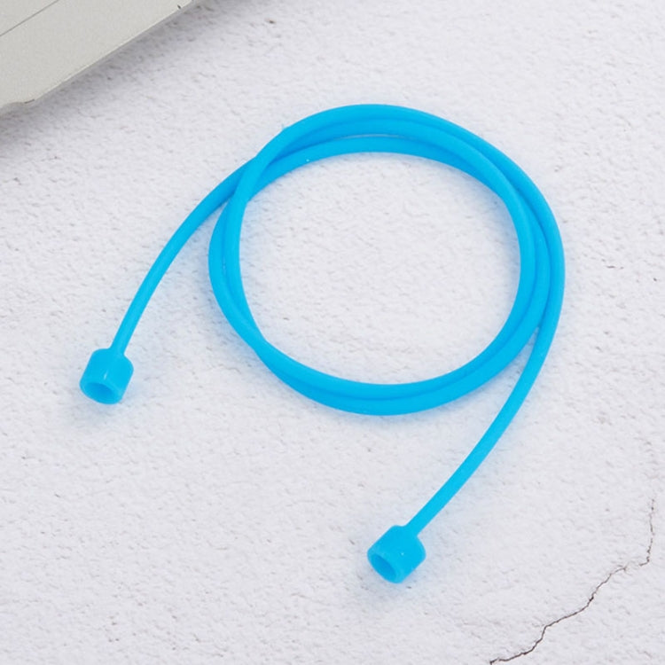 Wireless Bluetooth Earphone Anti-lost Strap Silicone Unisex Headphones Anti-lost Line for Apple AirPods 1/2, Cable Length: 60cm(Blue) - Apple Accessories by buy2fix | Online Shopping UK | buy2fix