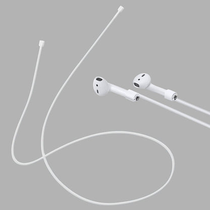 Wireless Bluetooth Earphone Anti-lost Strap Silicone Unisex Headphones Anti-lost Line for Apple AirPods 1/2, Cable Length: 60cm(White) - Apple Accessories by buy2fix | Online Shopping UK | buy2fix