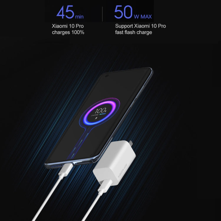 Original Xiaomi AD65G 65W Single USB-C / Type-C Interface Travel Charger GaN Charger, US Plug(White) - Apple Accessories by Xiaomi | Online Shopping UK | buy2fix