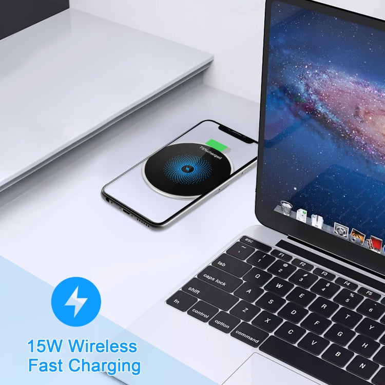 S50 15W Ultra-thin Desktop Embedded Wireless Charger embedded - Apple Accessories by buy2fix | Online Shopping UK | buy2fix
