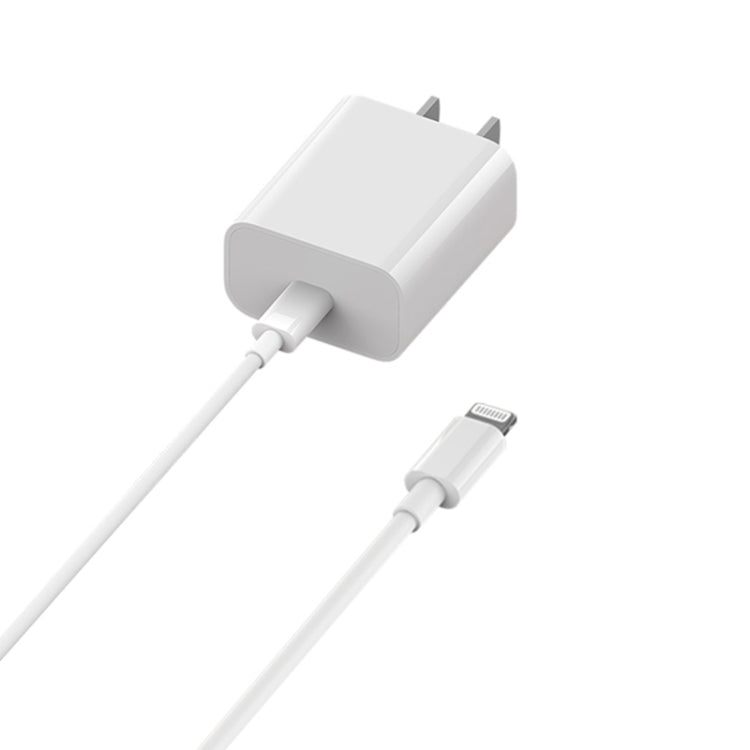 Original Xiaomi 20W MFi Certification USB-C / Type-C Charger with 8 Pin Cable, US Plug (White) - USB Charger by Xiaomi | Online Shopping UK | buy2fix