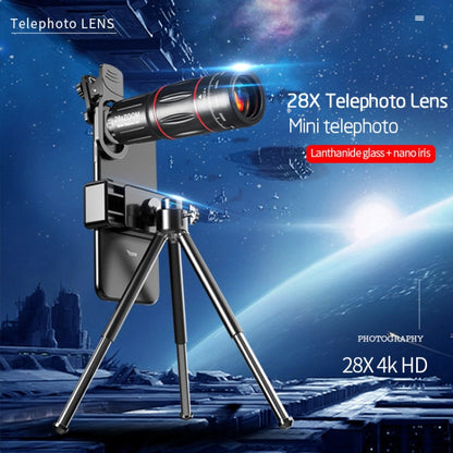 W28-QK Mobile Phone Universal Lens Telescope 28X Big Pocket Set - Combination Lens by buy2fix | Online Shopping UK | buy2fix