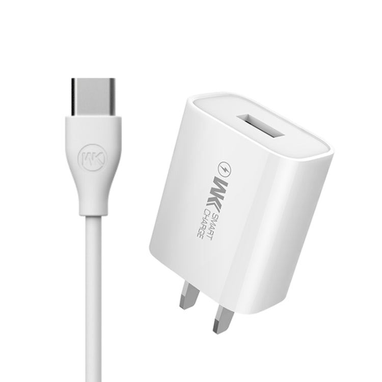 WK WP-U69a 2.0A Speed Mini USB Charger + USB to Type-C / USB-C Data Cable, Plug Type: US Plug - USB Charger by WK | Online Shopping UK | buy2fix