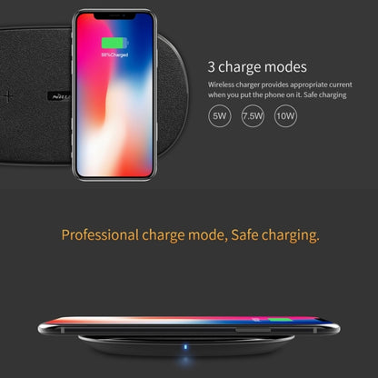 NILLKIN MC031 Gemini Dual Wireless Faster Charger QI Standard Smart Recognition 5/7.5/10W, For iPhone / Samsung / Nokia other QI Standard Smart Phones(Black) - Wireless Charger by NILLKIN | Online Shopping UK | buy2fix