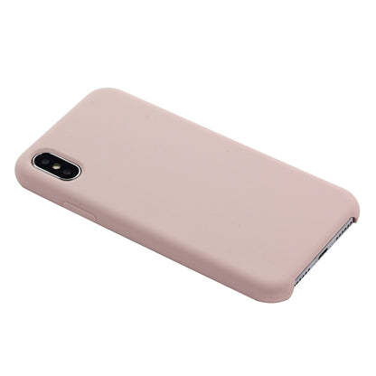 For iPhone XR Four Corners Full Coverage Liquid Silicone Case(Light Pink) - More iPhone Cases by buy2fix | Online Shopping UK | buy2fix