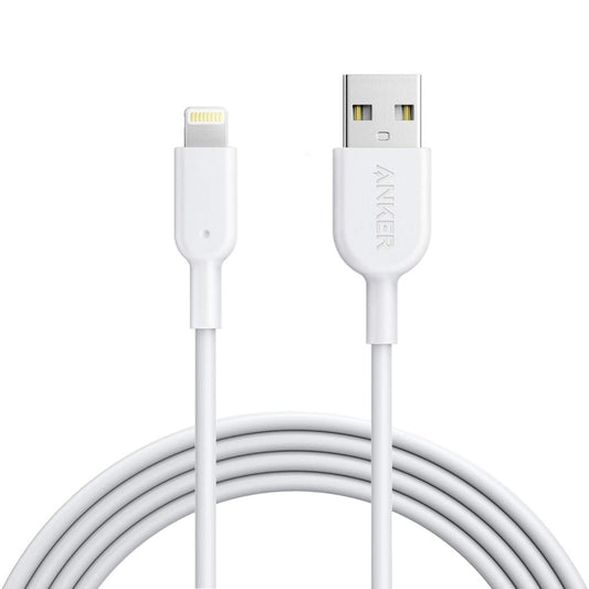 ANKER PowerLine II USB to 8 Pin MFI Certificated Charging Data Cable, Length: 0.9m(White) - Apple Accessories by ANKER | Online Shopping UK | buy2fix