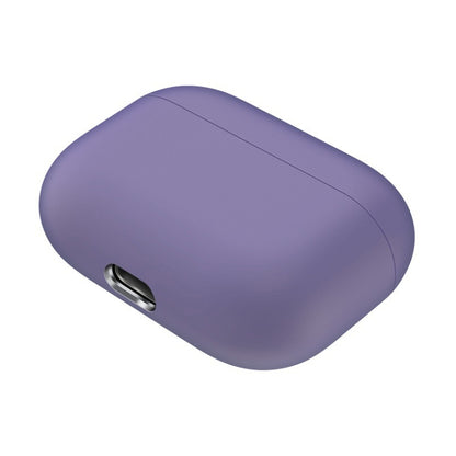 For AirPods Pro Solid Color Silicone Earphone Protective Case(Light Purple) - Apple Accessories by buy2fix | Online Shopping UK | buy2fix