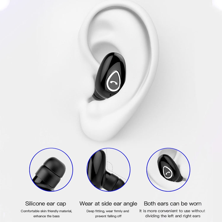 YX01 Sweatproof Bluetooth 4.1 Wireless Bluetooth Earphone with Charging Box, Support Memory Connection & HD Call(Rose Gold) - Bluetooth Earphone by buy2fix | Online Shopping UK | buy2fix