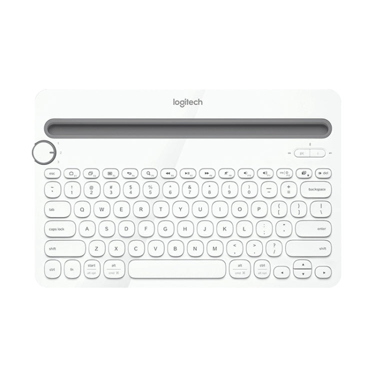 Logitech K480 Multi-device Bluetooth 3.0 Wireless Bluetooth Keyboard with Stand (White) - Wireless Keyboard by Logitech | Online Shopping UK | buy2fix